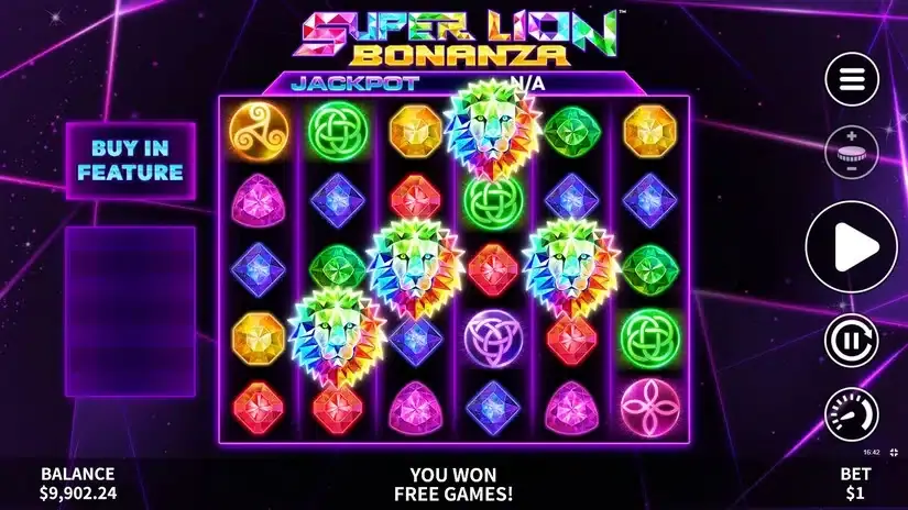 Super Lion Bonanza slot screenshot 2