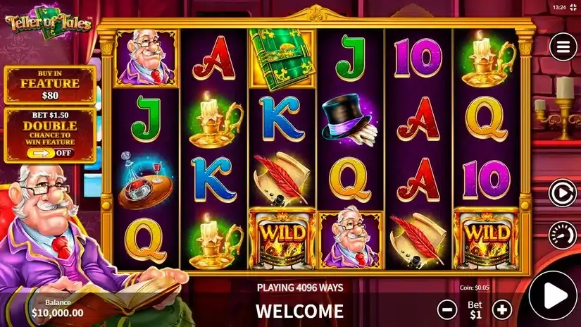 Teller of Tales slot screenshot 