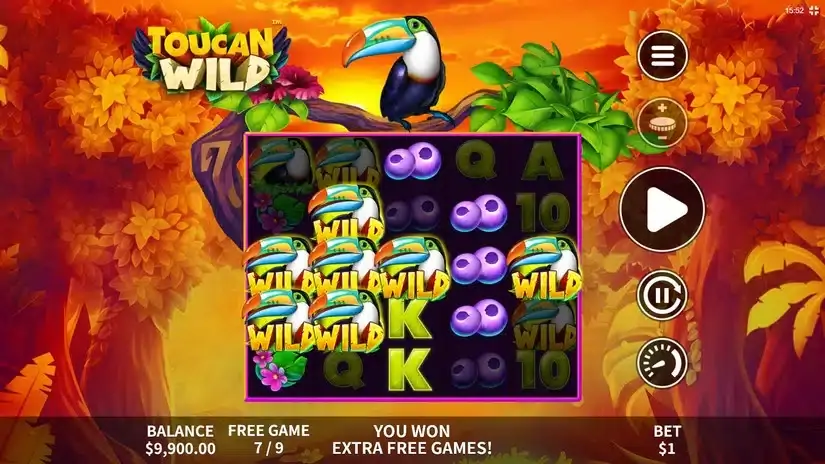 Toucan Wild slot screenshot 