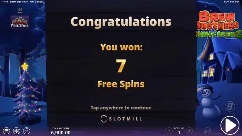 Brew Brothers Xmas Brew slot screenshot 4