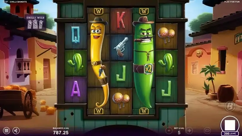 Chilli Bandits slot screenshot 2