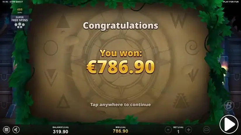 Coin Quest slot screenshot 