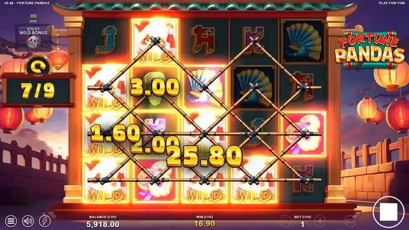 Fortune Pandas slot screenshot 