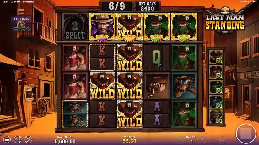 Last Man Standing slot screenshot 
