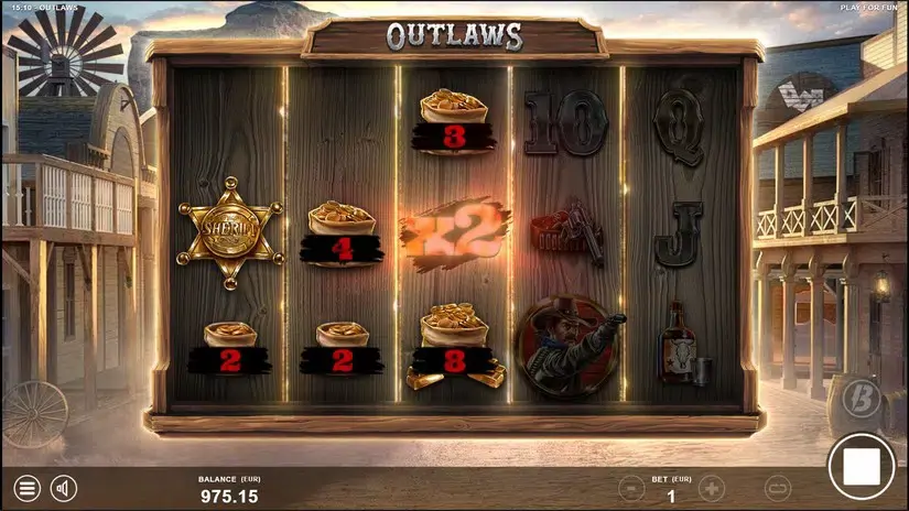 Outlaws slot screenshot 3