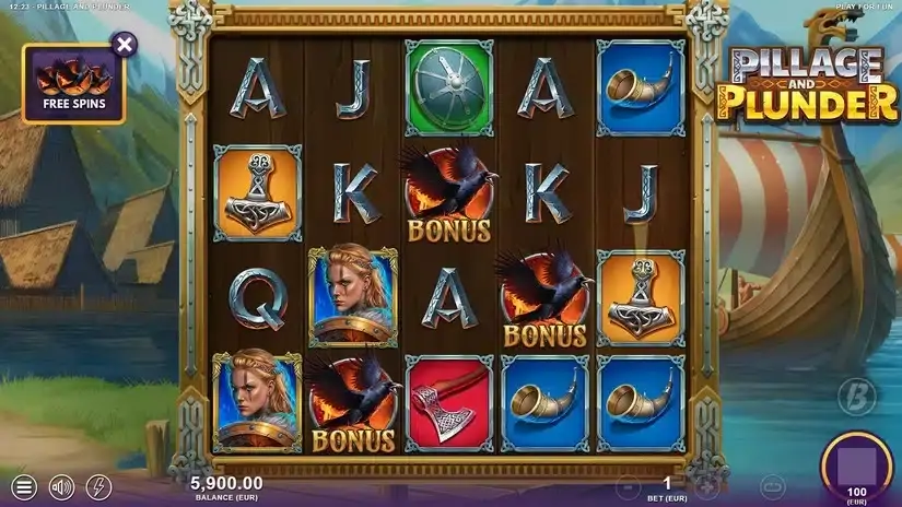 Pillage & Plunder slot screenshot 2