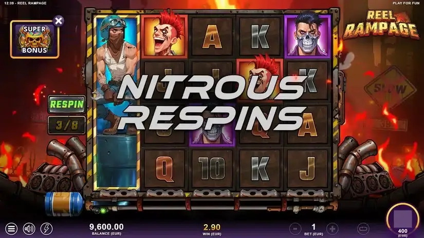 Reel Rampage slot screenshot 4