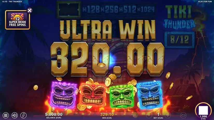 Tiki Thunder slot screenshot 7