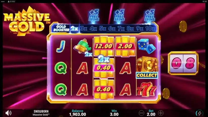 Massive Gold slot screenshot 