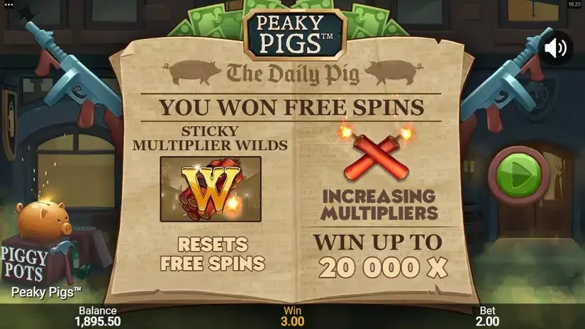 Peaky Pigs slot screenshot 4