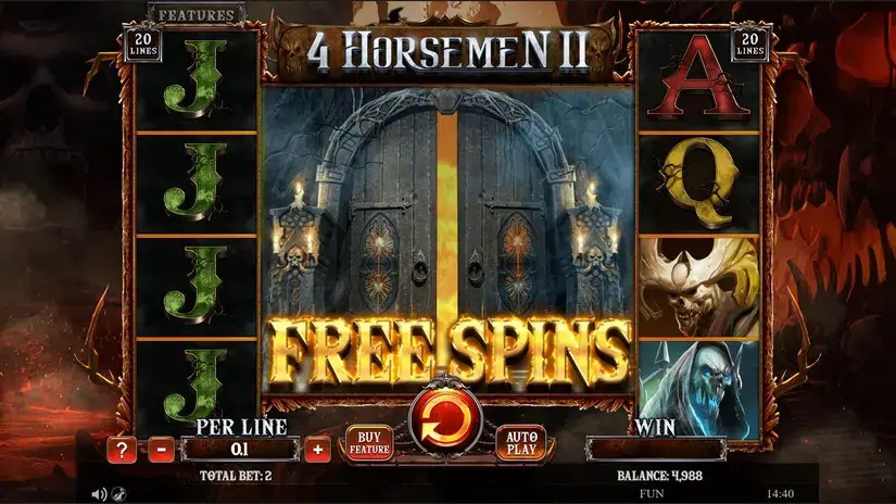 4 Horsemen 2 slot screenshot 2