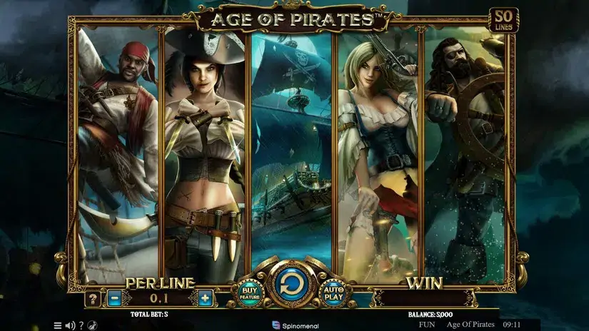 Age Of Pirates slot screenshot 1