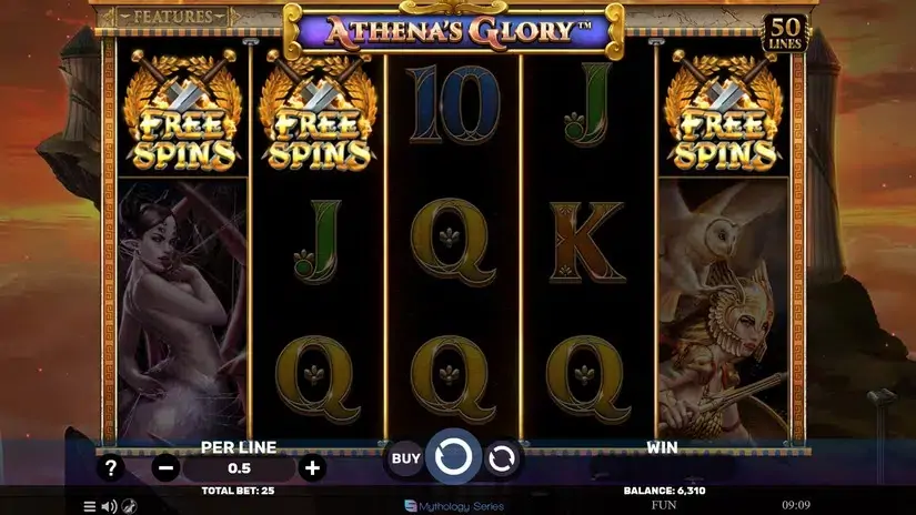 Athena’s Glory slot screenshot 3