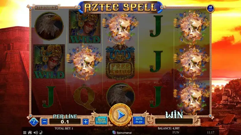 Aztec Spell 10 Lines slot screenshot 2