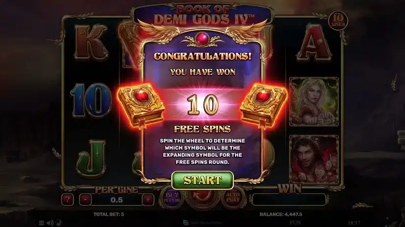 Book Of Demi Gods IV slot screenshot 3