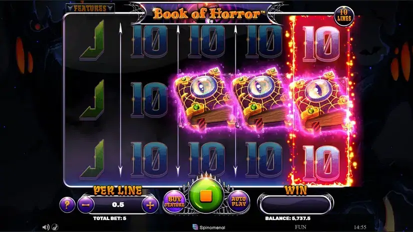 Book of Horror slot screenshot 3