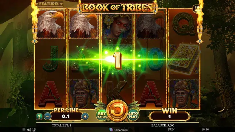 Book Of Tribes slot screenshot 2