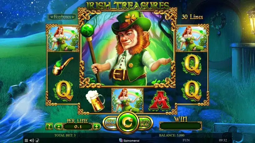 Irish Treasures slot screenshot 1