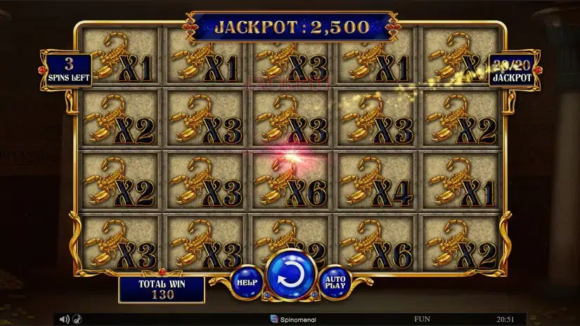 Lucky Jack Tuts Treasures slot screenshot 9