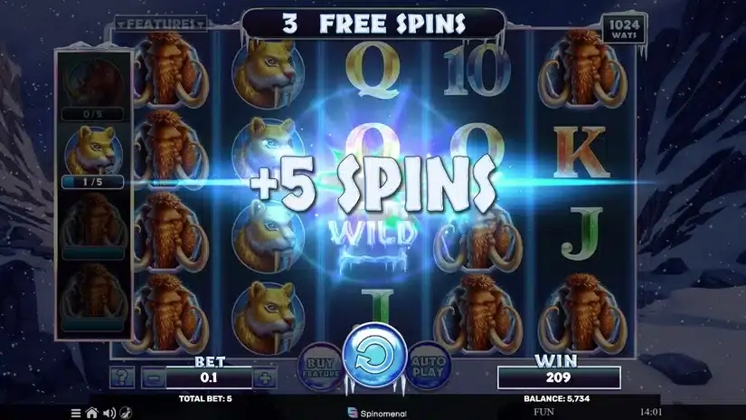 Mammoth Rampage slot screenshot 9