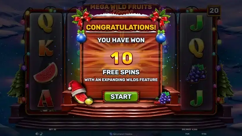 Mega Wild Fruits – Xmas slot screenshot 2