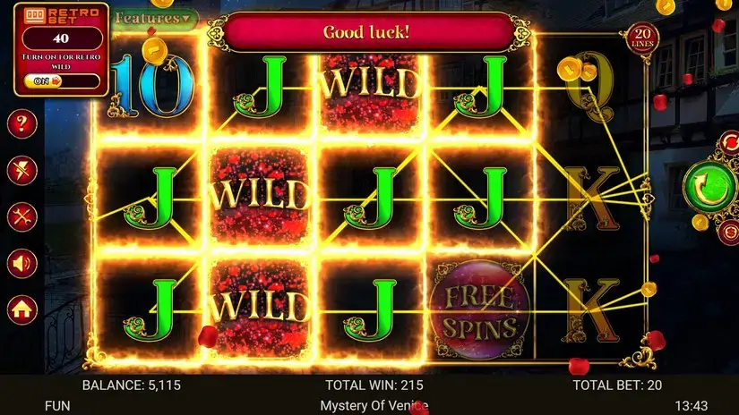 Mystery Of Venice slot screenshot 2