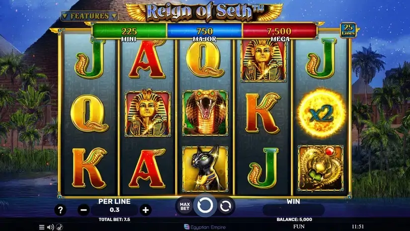 Reign of Seth slot screenshot 1