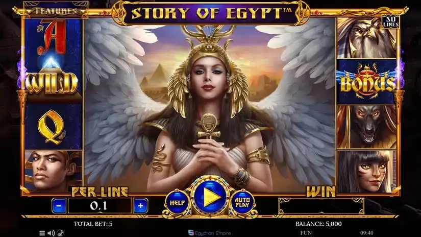 Story of Egypt – Egyptian Darkness slot screenshot 1