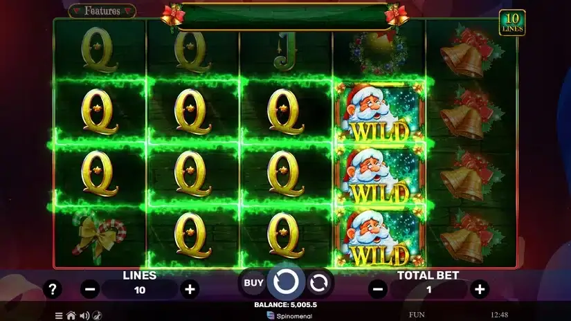 Wild Santa 2 slot screenshot 2