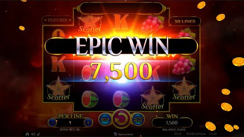 Wildfire Fruits slot screenshot 3