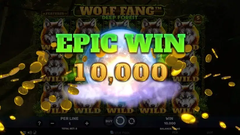 Wolf Fang – Deep Forest slot screenshot 5