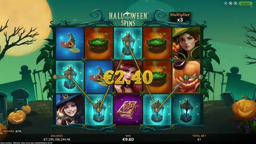 Halloween Spins slot screenshot 
