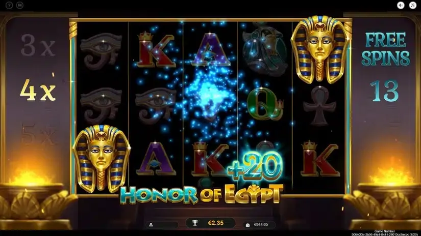 Honor of Egypt slot screenshot 5