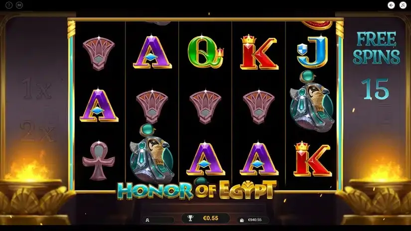 Honor of Egypt slot screenshot 4