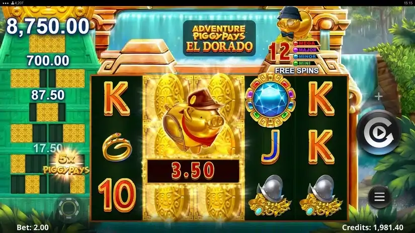Adventure PIGGYPAYS El Dorado slot screenshot 