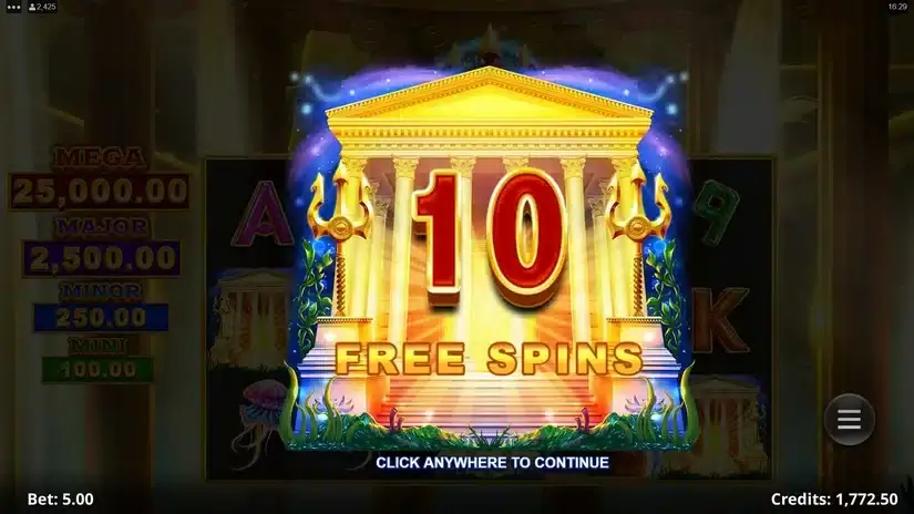 Amazing Link Poseidon slot screenshot 4