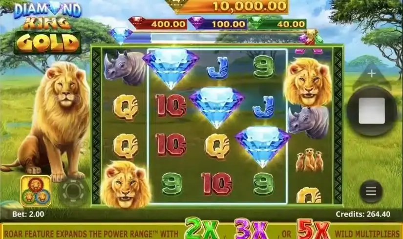 Diamond King Gold slot screenshot 