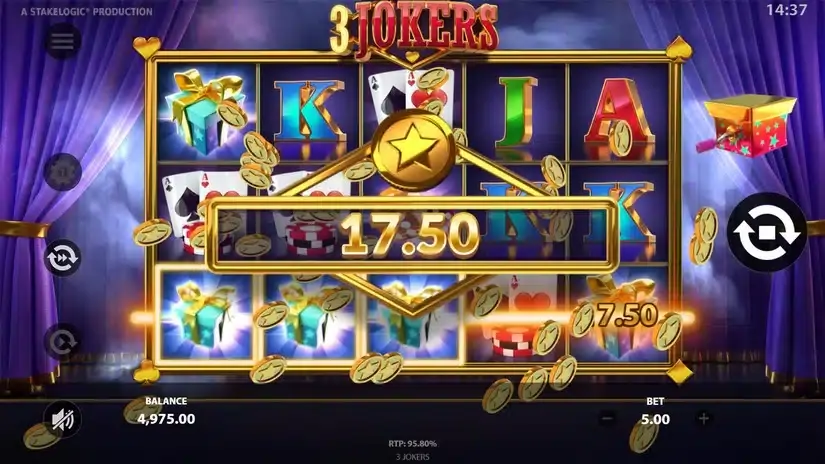3 Jokers slot screenshot 2