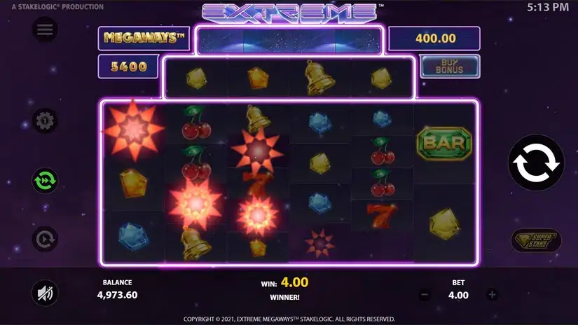 Extreme Megaways slot screenshot 2