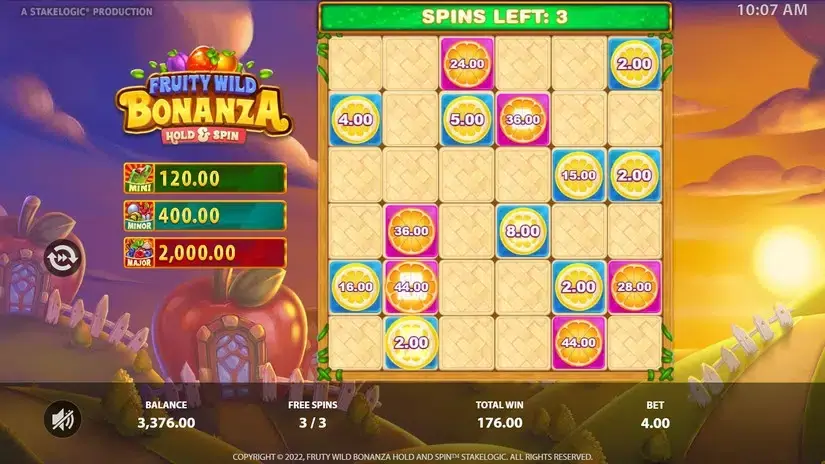 Fruity Wild Bonanza Hold & Spin slot screenshot 4