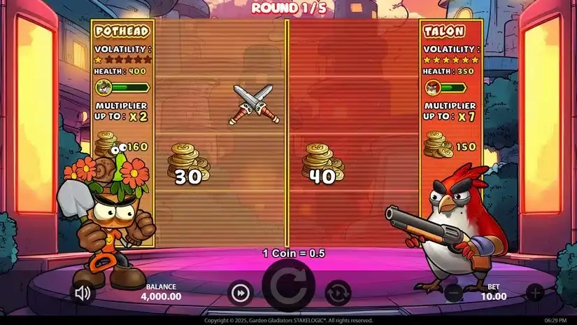 Garden Gladiators slot screenshot 6