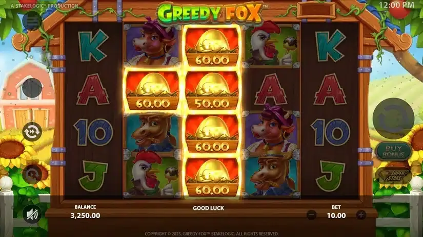 Greedy Fox slot screenshot 3