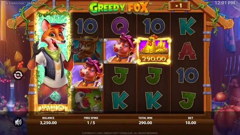 Greedy Fox slot screenshot 5