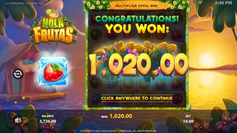Hola Frutas slot screenshot 