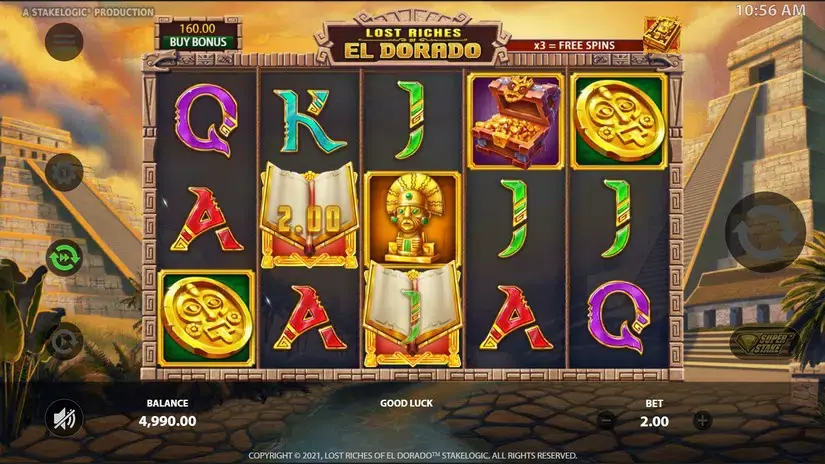 Lost Riches of El Dorado slot screenshot 2
