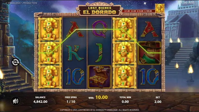 Lost Riches of El Dorado slot screenshot 