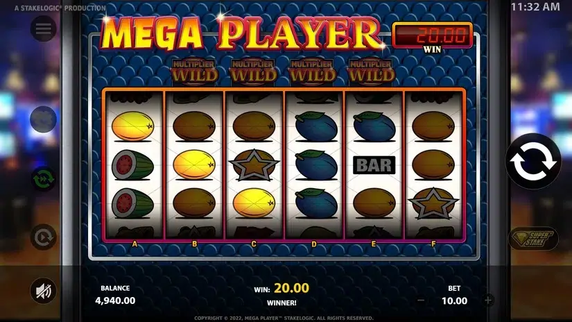 Mega Player slot screenshot 2