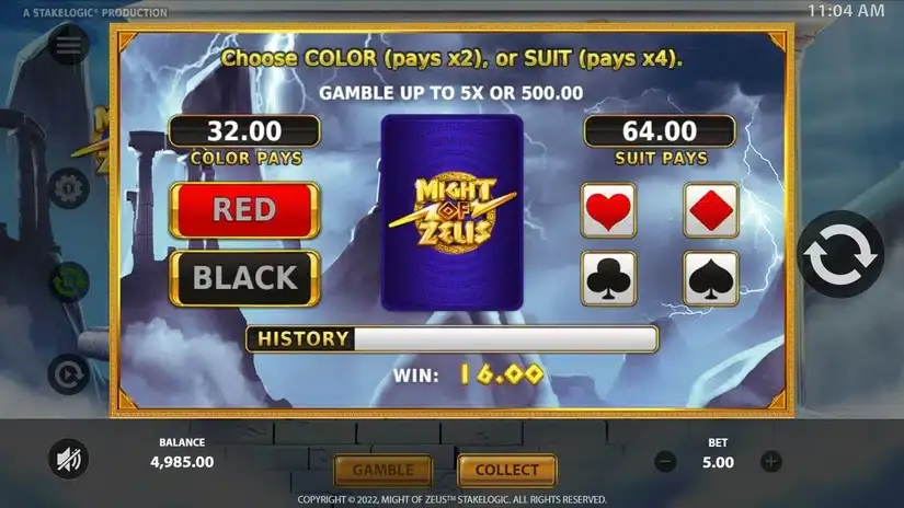Might of Zeus slot screenshot 3