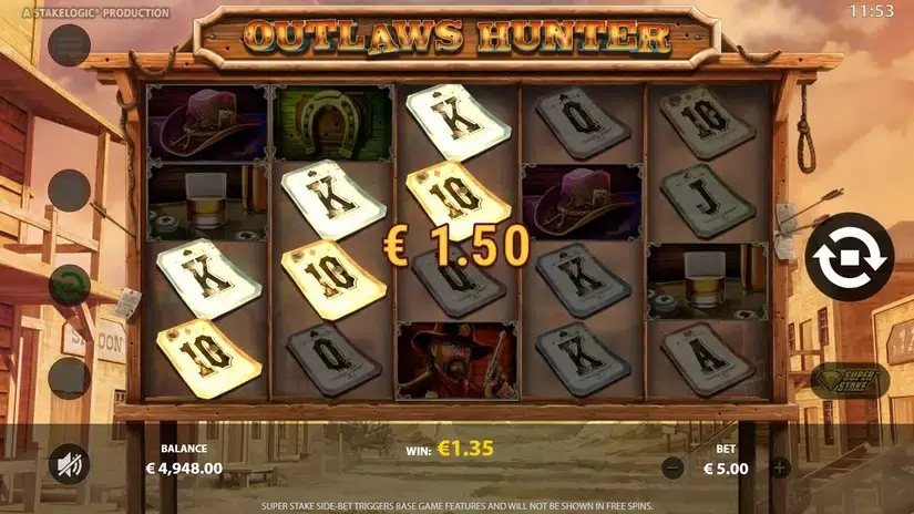 Outlaws Hunter slot screenshot 2