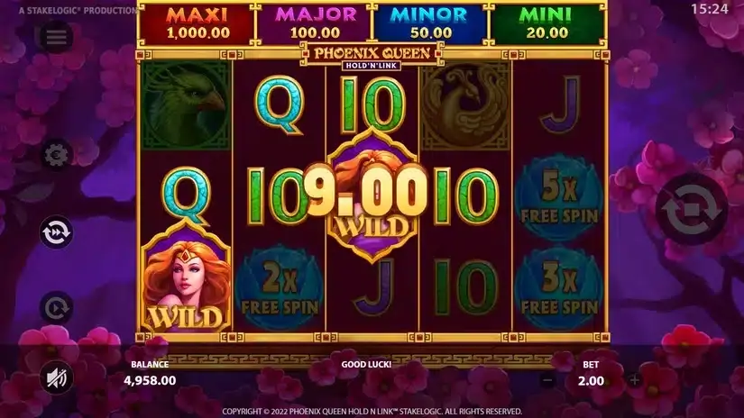 Phoenix Queen slot screenshot 2